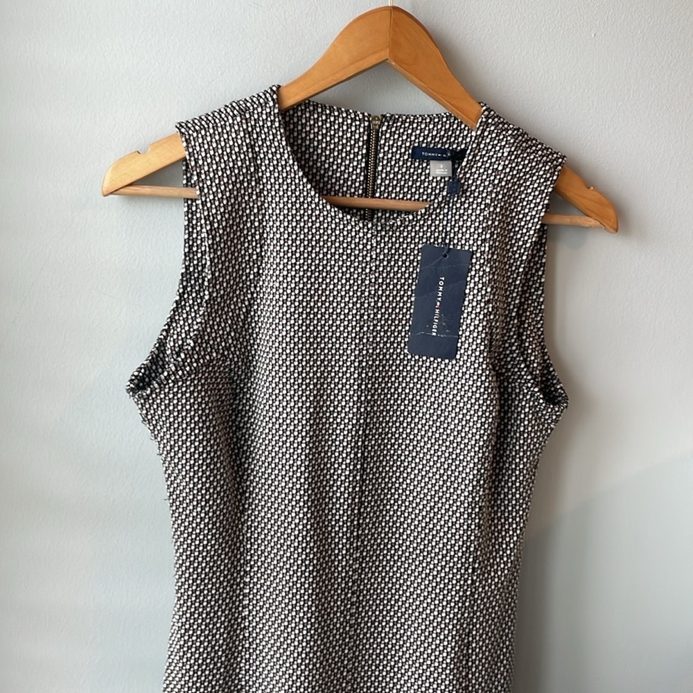 NWT Tommy Bahama Tweed Flounce Hem Sleeveless Dress - Picture 3 of 12